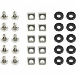 Gembird 19'' rack mounting set (bolt, nut, washer), 10 pcs set, GEM-19A-FSET-01