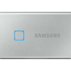 Samsung 1TB 2.5in USB 3.1 T7 Touch Silver SSD MU-PC1T0S/WW