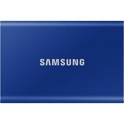 Samsung SSD 2TB 2.5" USB-C, T7 Portable, Blue, MU-PC2T0H/WW