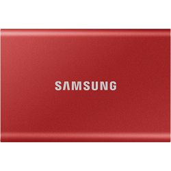 Samsung SSD 2TB 2.5" USB-C, T7 Portable, Red MU-PC2T0R/WW