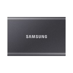 Samsung SSD 1TB 2.5" USB-C, T7 Portable, Gray, MU-PC1T0T/WW