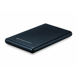 Conceptronic kućište 2.5" SSD/HDD USB Type C, crno, HDE02B