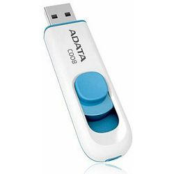 USB 16GB Adata C008 USB 2.0 Bijelo/Plavi, AC008-16G-RWE