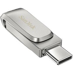 USB 1TB Sandisk Dual Drive Luxe Ultra, USB 3.1, USB C, silver, SDDDC4-1T00-G46