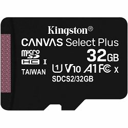 SD micro Kingston Canvas Select Plus 32GB, R100, SDCS2/32GBSP