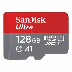 SD micro 128GB Sandisk Ultra 128GB + SD Adapter 120MB/s, SDSQUA4-128G-GN6MA