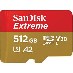 SD micro 512GB Sandisk Extreme R160/W90, SDSQXA1-512G-GN6MA