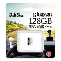 SD micro Kingston High Endurance 128GB, R95/W45, SDCE/128GB