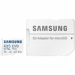 SD micro 512GB Samsung EVO Plus, R160/W160, +Adapter, MB-MC512SA/EU