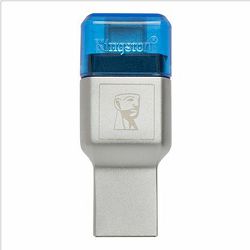 Čitač memorijskih kartica Kingston MobileLite microSD Reader, USB-A/USB-C, UHS-I, FCR-ML3C