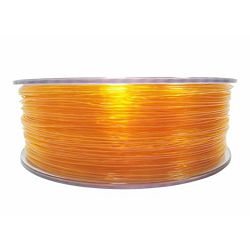 Filament za 3D printer, PET-G, 1.75mm, 1kg, Prozirna narančasta