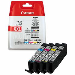 Tinta Canon CLI-581XXL Multipack Black/Cyan/Magenta/Yellow, 1998C005