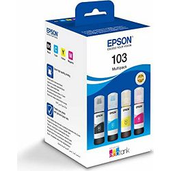 Tinta Epson 103, C13T00S64A Multipack EcoTank Black/Cyan/Magenta/Yellow ink bottle