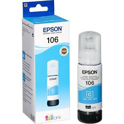 Tinta Epson 106, C13T00R240 EcoTank Cyan ink bottle