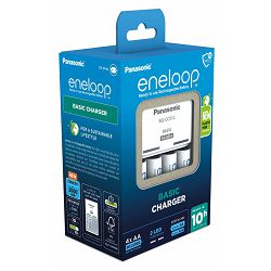 Panasonic punjač+4 baterije AA 2000mAh Eneloop Basic, 5410853063896