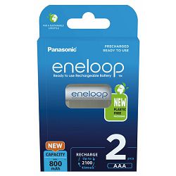 Panasonic baterije AAA Eneloop 2 kom. 800mAh, BK-4MCDE/2BE