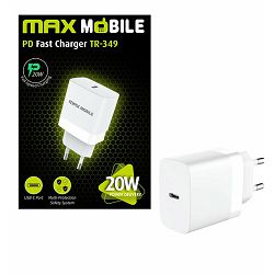 Kućni punjač Maxmobile, PD QC3.0, USB-C, TR-349, 20W, 3858893499794