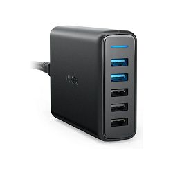 Anker PowerPort Speed 5 stolni brzi adapter/punjač, 5×USB(A) 63W, A2054L11