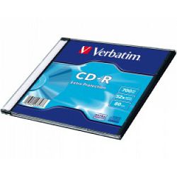 CD-R medij Verbatim 700MB 52x Datalife Slimcase EP Single pack, (narudžba min. 100 kom), V043347
