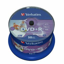 DVD+R medij Verbatim 4.7GB 16× Matt Silver 50-pack, V043550