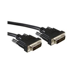 Roline VALUE DVI kabel, DVI-D (24+1) Dual Link, M/M, 1.0m, crni, 11.99.5521