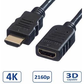 Kabel produžni HDMI 5m HDMI (M)/HDMI (Ž), Roline, 11.99.5577