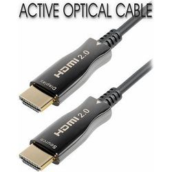 Kabel HDMI 20m, HDMI2.0, active optical, 4K@60Hz, Transmedia, gold plated