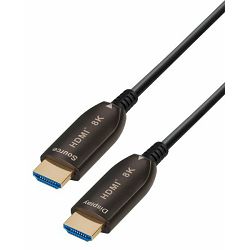 Kabel HDMI 15m, Active Optical HDMI 2.1, 8k60Hz, 4k120Hz, HDR, Transmedia, TRN-C507-15ML