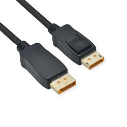 Kabel Display Port 3m, v2.1, 10K 60Hz, 54Gbit/s, UHBR13.5, DP-DP, M/M, crni, 3 m, 11.04.6023