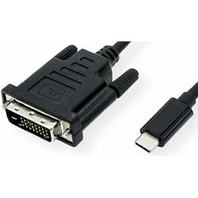 Kabel USB Type-C/DVI, 2m, Roline, 11.99.5832