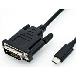 Kabel USB Type C/DVI 2m, Roline, 11.99.5832