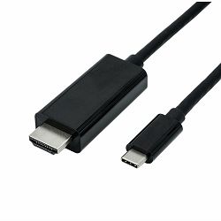 Kabel USB Type-C/HDMI, 1m, Roline, 11.04.5840