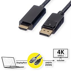 Kabel Display Port/HDMI 2m, 4K60Hz, Roline, 11.04.5786
