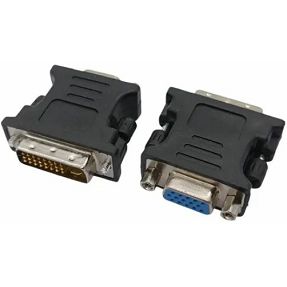 Adapter DVI (M)/VGA (Ž), Gembird, GEM-A-DVI-VGA-BK