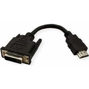 Adapter HDMI (M)/DVI (Ž), 0.15m, Roline, 12.99.3115