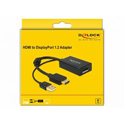 Adapter HDMI (M)/Display Port (Ž)+ USB 2.0, Delock, 62667