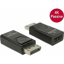 Adapter DELOCK, DisplayPort na HDMI 4K, crni, 65865