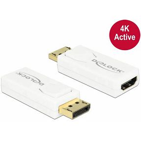 Adapter Display Port (M)/HDMI (Ž), 4K, Bijeli, Delock, 65580