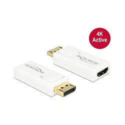 Adapter Display Port (M)/HDMI (Ž), 4K, Bijeli, Delock, 65580