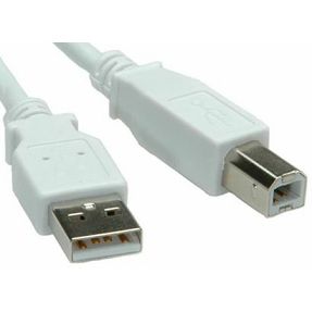 Kabel za printer 3m, USB 2.0, Bijeli, Roline, 11.99.8831