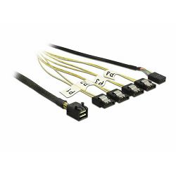 Kabel mini SAS SFF-8643/4x SATA, Delock, 83320