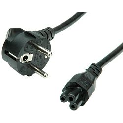 Kabel za napajanje 220V 1.8m, za laptop adapter, IEC320 C5,  3-polni, Roline, 19.99.1028