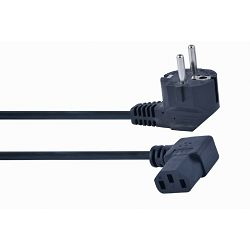 Kabel za napajanje 220V 1.8m, kutni, C13, VDE approved, GEM-PC-186A-VDE