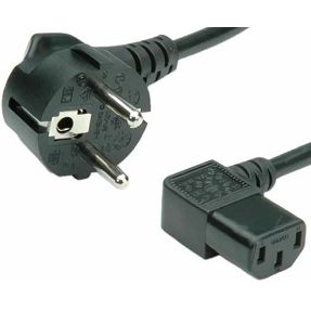Kabel za napajanje 220V 1.8m, Roline, IEC320 C13 kutni, 19.08.1118