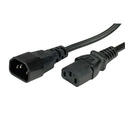 Kabel za napajanje 220V 1m, za monitor, IEC320 C13/C14 10A, Roline, 19.99.1510