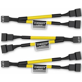 Kabel Noctua NA-SYC1 4 pin Y za ventilator 3 komada, Yellow, NA-SYC1.yelow