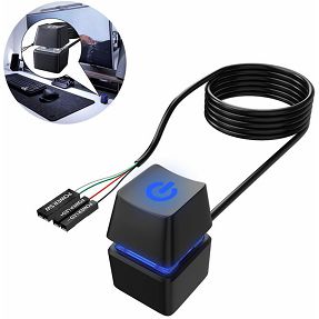 Produžni kabel s vanjskim prekidačem, Power button external, crn, 1.8m