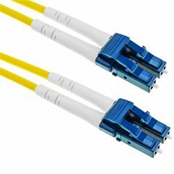 NFO Patch cord, NFO-PCDSM-15120, LC/UPC-LC/UPC, Singlemode 9/125, G.657A2, 3mm, Duplex, 1m, White