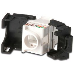 DIGITUS Keystone Jack Cat6a RJ45 -> LSA neoklopljeni, DN-93603