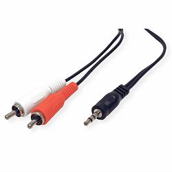 Kabel audio 1x3.5mm/2xcinch 1.5m, TRN-A49-GL